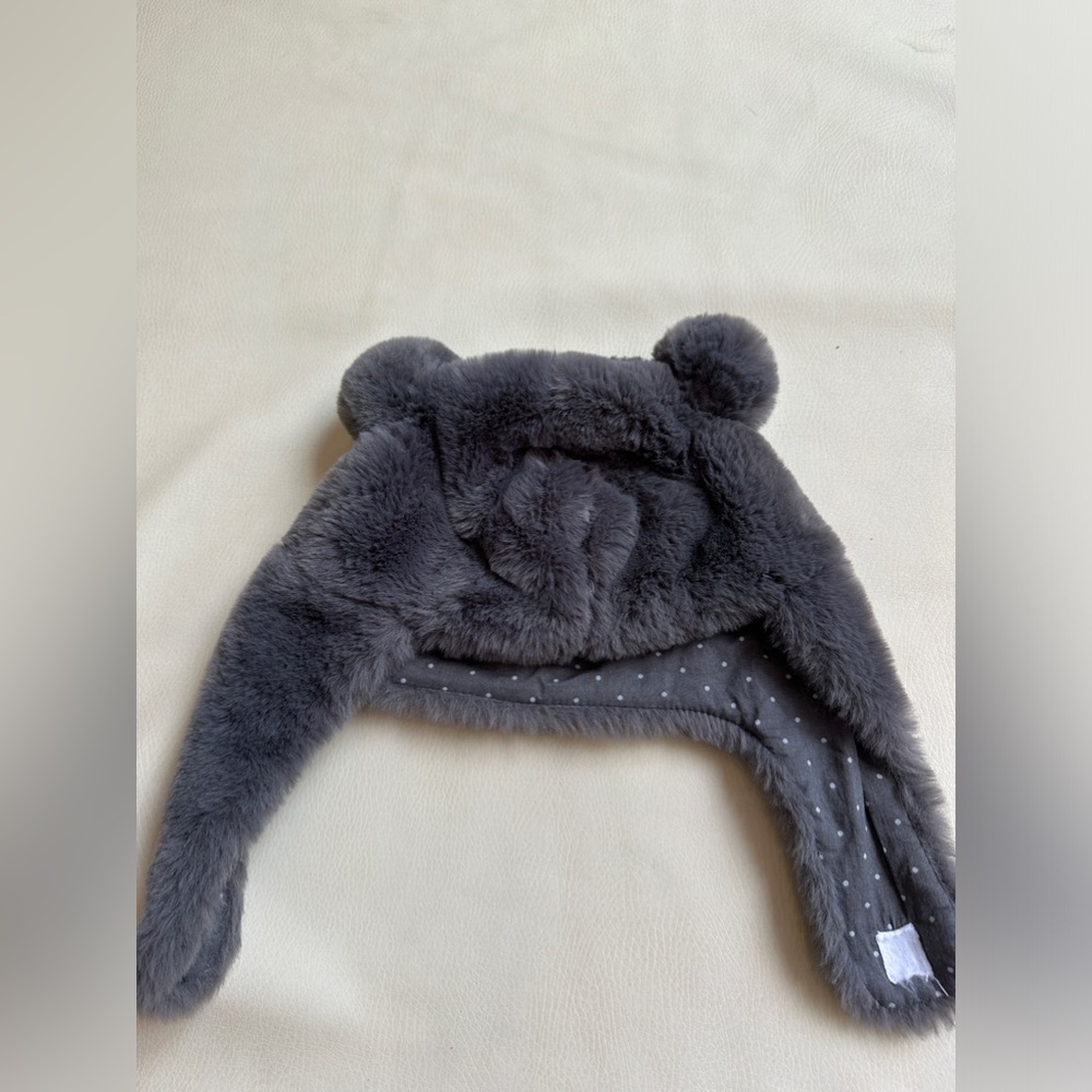 Zara Baby Faux Fur Pom Hat 12-24 months